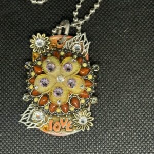 Flowers and abstract Art tag