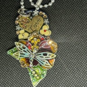 Flowers and abstract Art tag