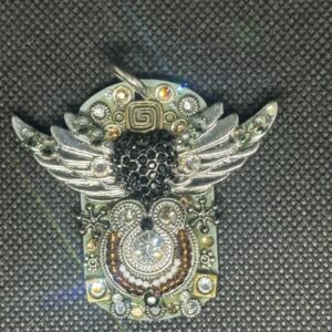 Flowers and abstract Art tag