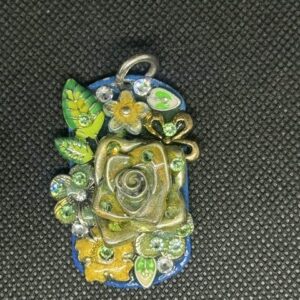 Flowers and abstract Art tag