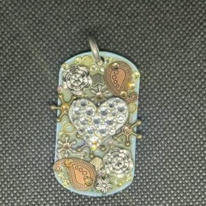 Flowers and abstract Art tag