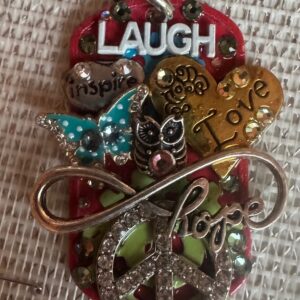 Peace/flowers Art Tag